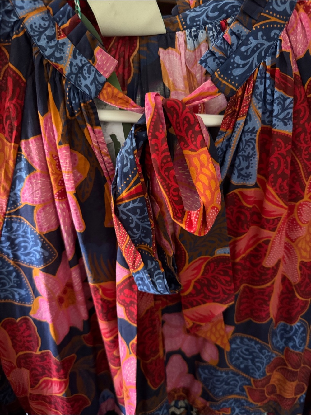 FARM Rio NWT Mixed Flower Prints Maxi Dress Multi S - Picture 5 of 10